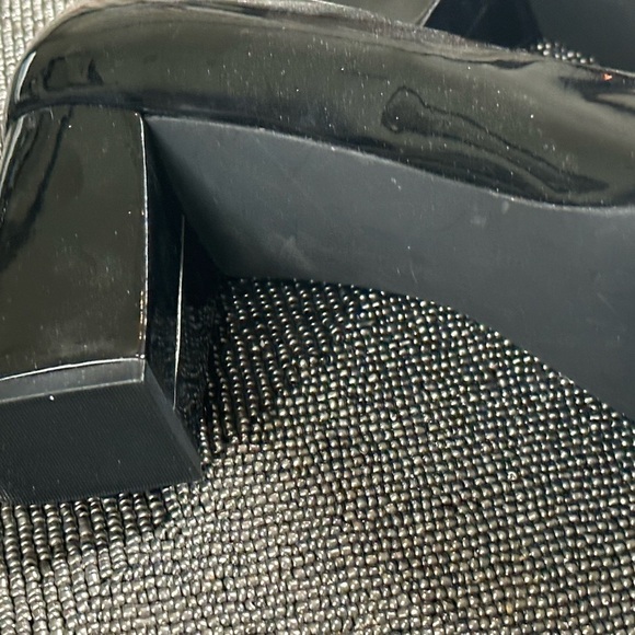 14th & Union Black Patent Leather Pointed Toe Block Heels Women’s Size 10 - Picture 4 of 6